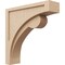 Ekena Millwork 6"W x 24"D x 24"H Thin Viola Rough Cedar Woodgrain TimberThane Corbel, Primed Tan CORUR06X24X24VIORCPR - alternate 1